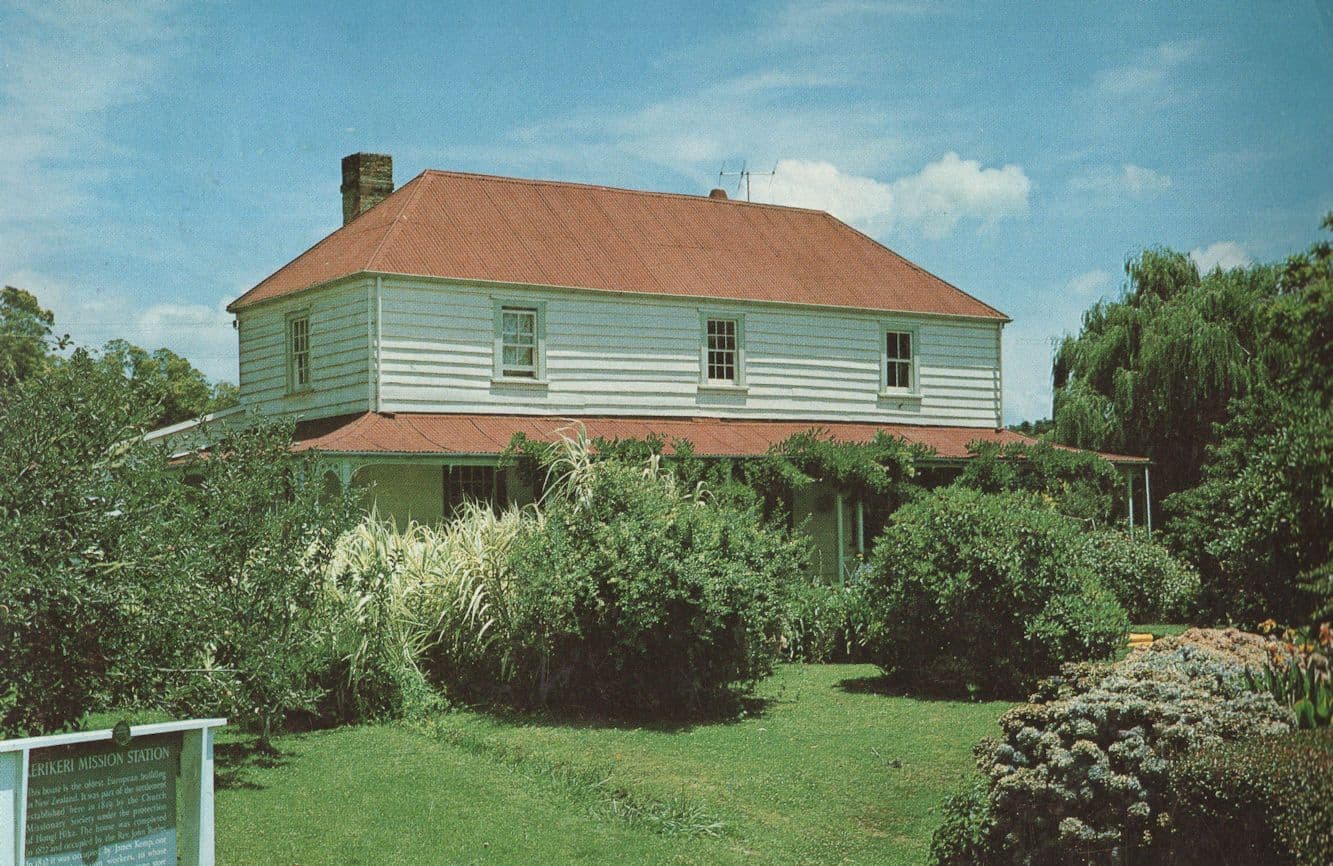 Oldest Wooden 1819 Building In Kerikeri New Zealand Postcard