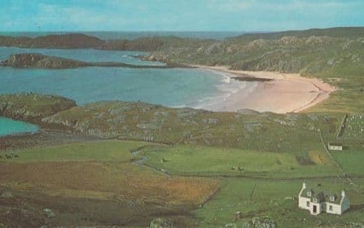 Oldshoremore Bay Kinlochbervie Scottish Aerial Postcard