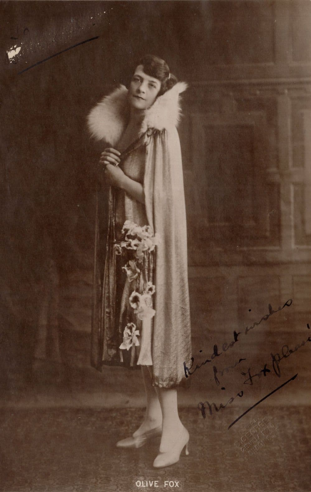 Olive Fox Actress Wife Royal Command Performance Dame Hand Signed Photo