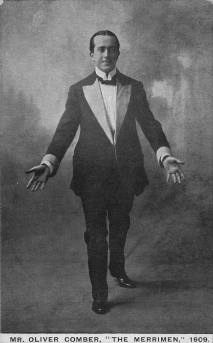 Oliver Comber The Merrimen Antique Circus Host Postcard