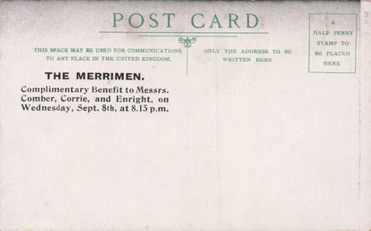 Oliver Comber The Merrimen Antique Circus Host Postcard