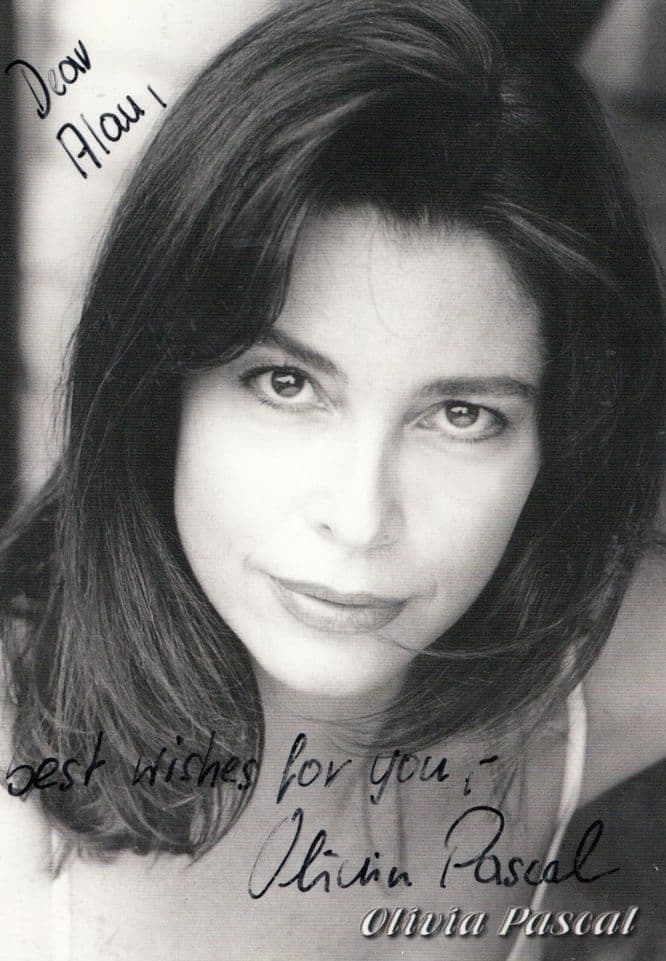 Olivia Pascal Of Jess Franco Bloody Moon Horror Film Actress Hand Signed Photo