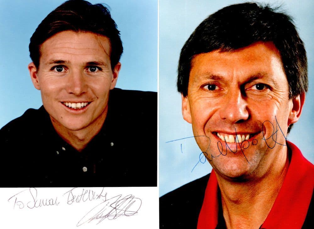 Olympic Games 2x Athletics Hand Signed Unidentified Photo s