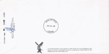 Olympics Games Sport 1996 Military Squadrons Of The Royal Air Force Hand Signed FDC