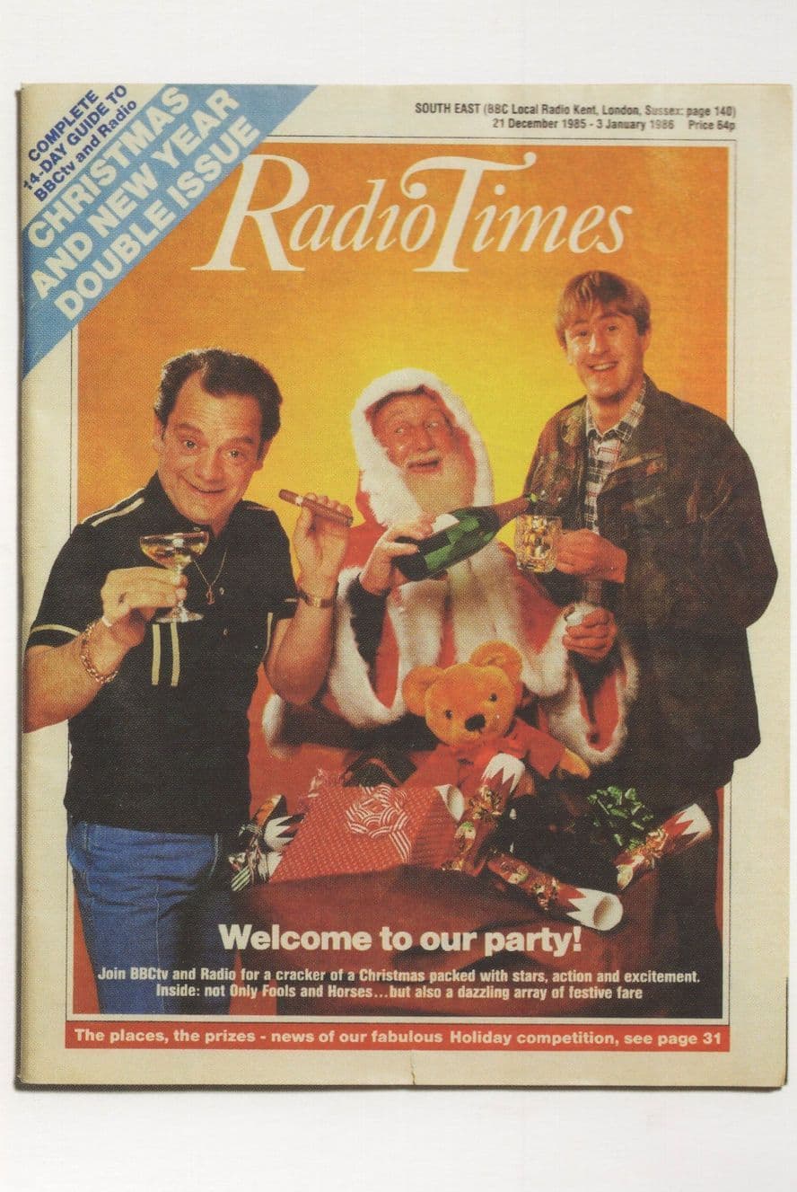 Only Fools & Horses David Jason Nicholas Lyndhurst BBC Xmas TV Show Postcard