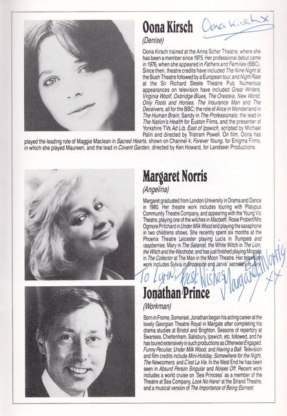 Oona Kirsch Only Fools & Horses Court In The Act Hand Signed Programme