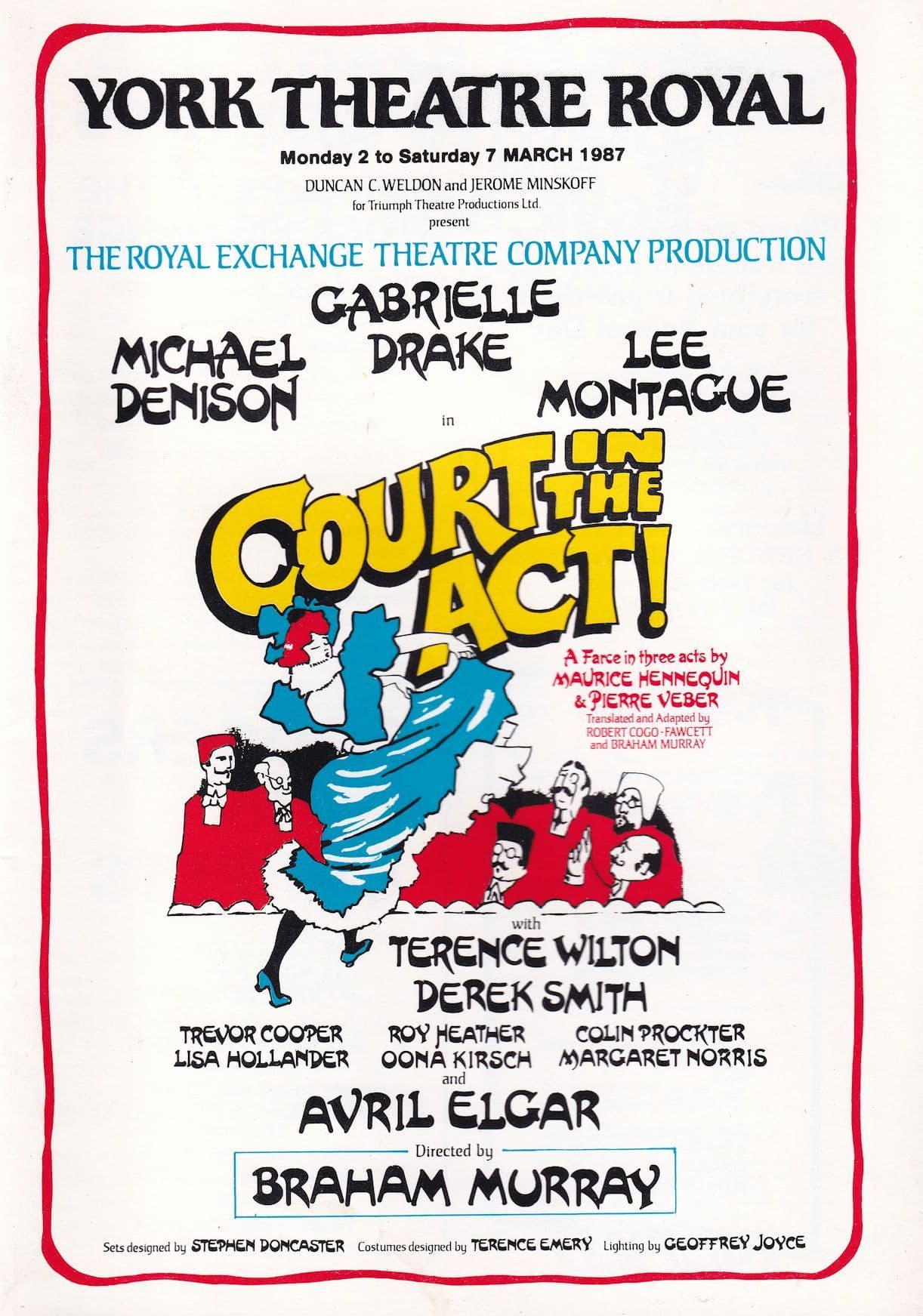 Oona Kirsch Only Fools & Horses Court In The Act Hand Signed Programme