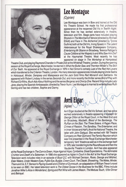 Oona Kirsch Only Fools & Horses Court In The Act Hand Signed Programme