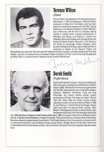 Oona Kirsch Only Fools & Horses Court In The Act Hand Signed Programme