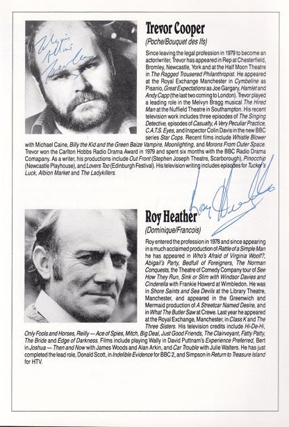 Oona Kirsch Only Fools & Horses Court In The Act Hand Signed Programme