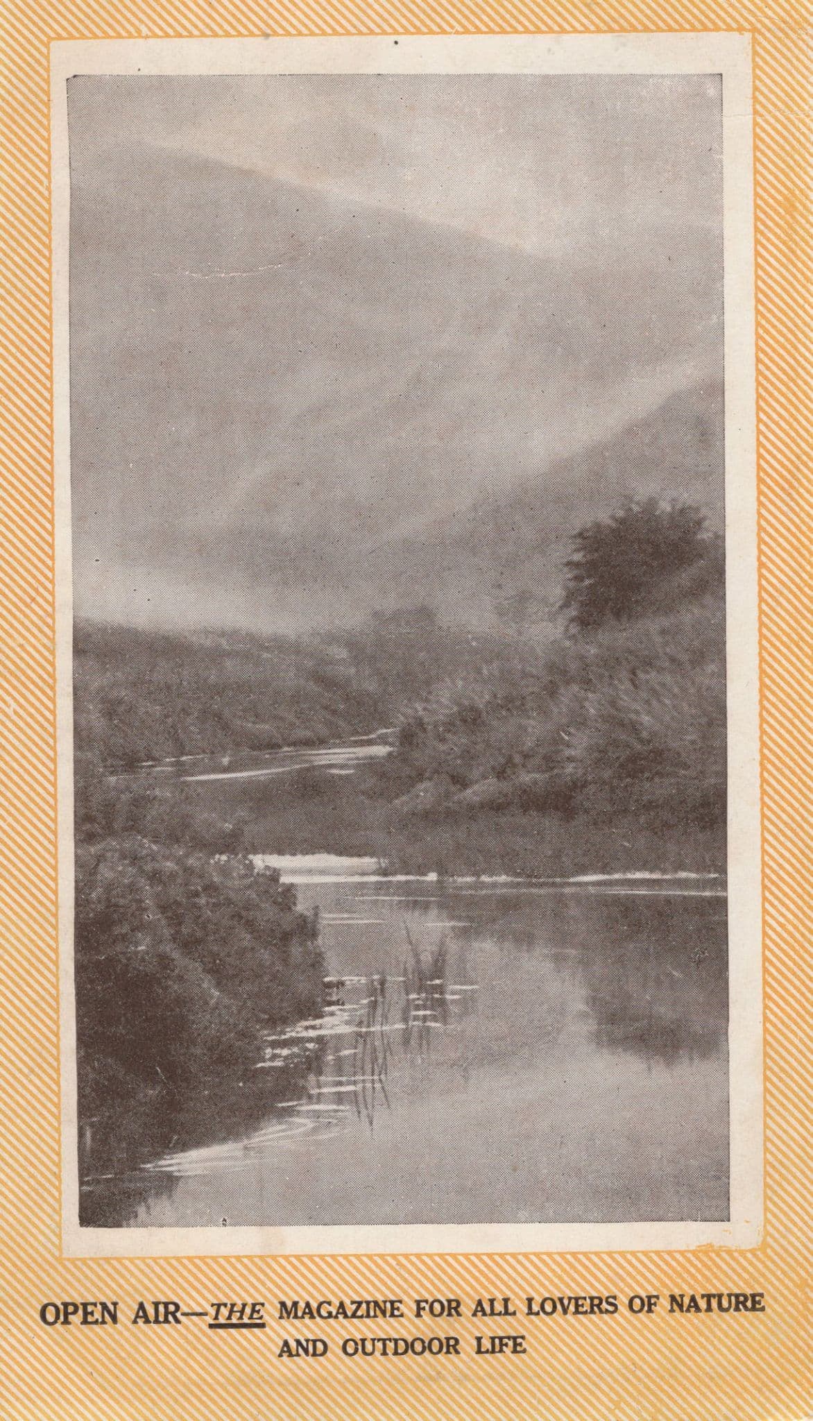 Open Air Nature Lovers Magazine Antique Advertising Postcard