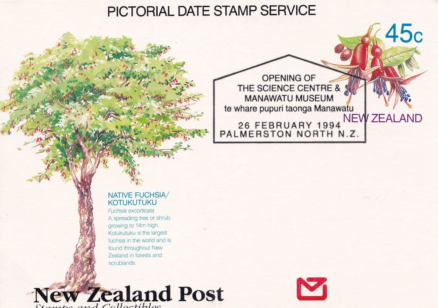 Opening Of Manawatu Museum Science Centre Palmerston NZ FDC