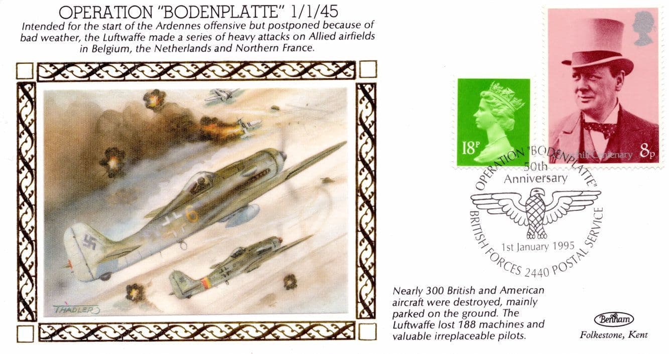 Operation Bodenplatte Military Ardennes War WW2 First Day Cover