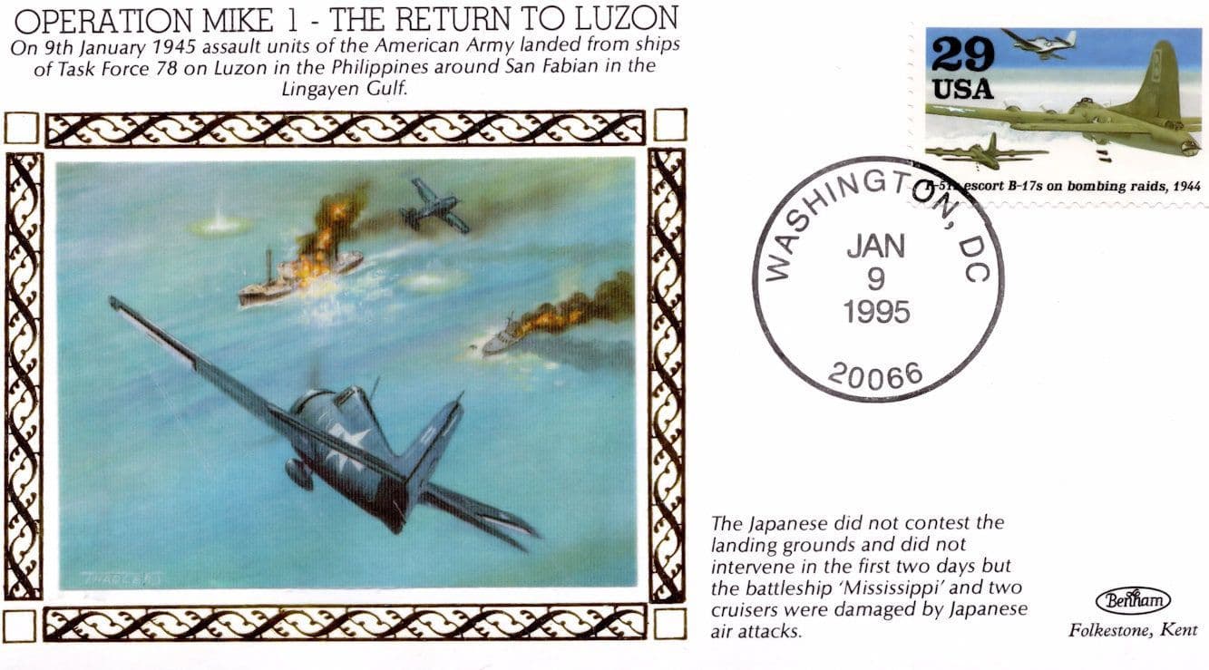 Operation Mike 1 Luzon Air Battle WW2 War Military First Day Cover
