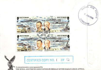 Operation Overlord The Navies 1944 WW2 Commander R Dykes LTD TO 13 Hand Signed FDC