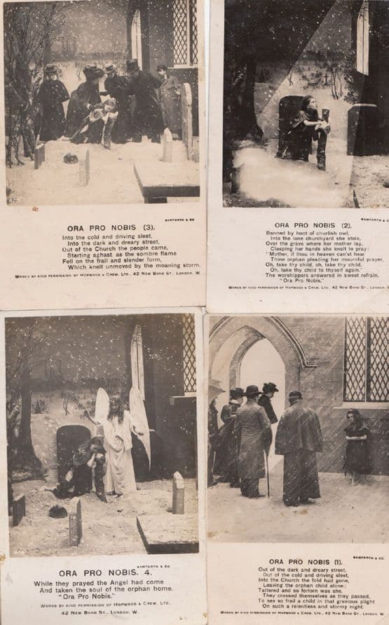 Ora Pro Nobis 4x Antique Songcard Postcard s