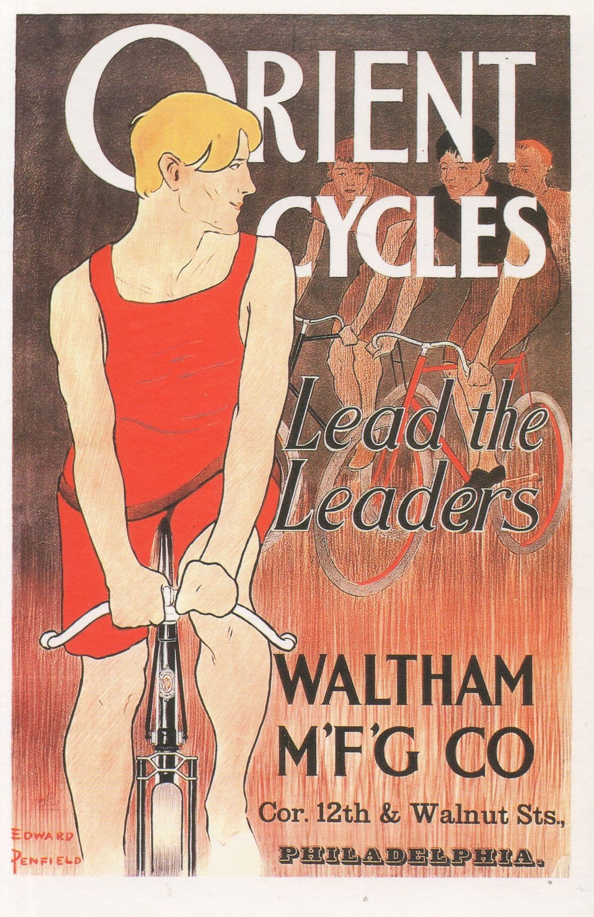 Orient Cycles Bicycle American Philadelphia Advertising Postcard