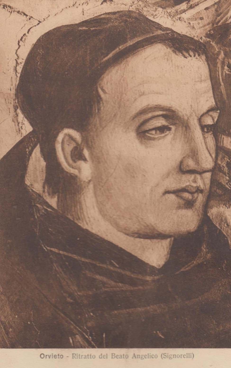 Orvieto Ritratto Del Beato Angelico Signorelli Italian Old Painting Postcard