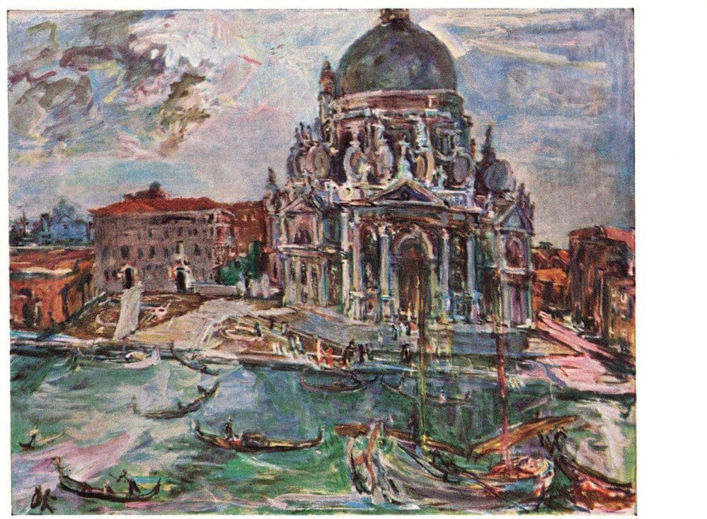 Oskar Kokoschka Sta Maria Della Salute Painting Postcard