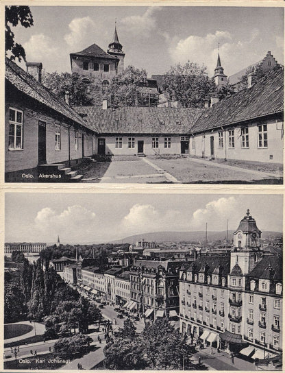 Oslo Slottat University Holres Hus Market 16x Norway Real Photo Postcard Book & MORE