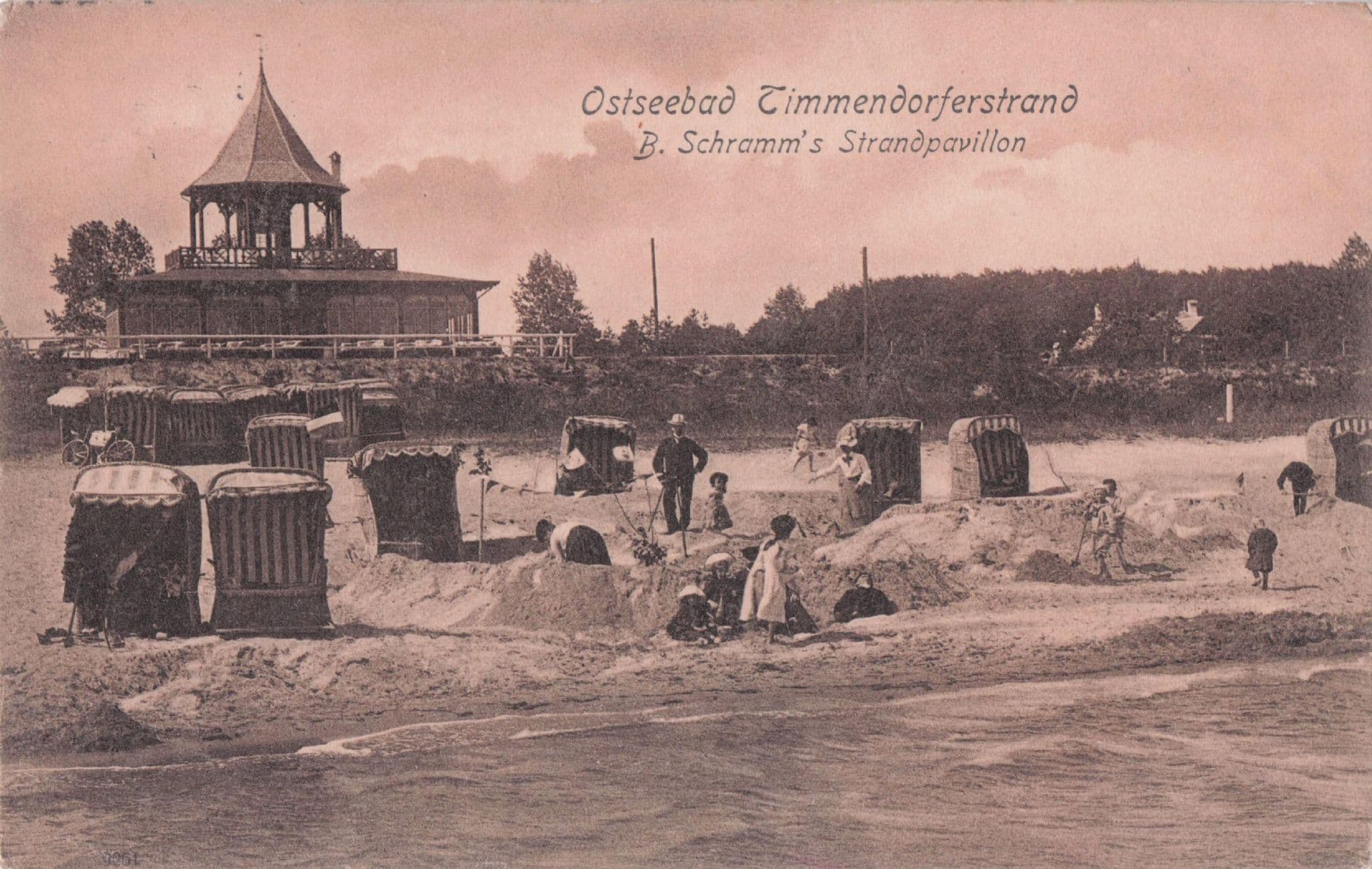 Osteebad Timmendorferstrand Strandpavillon German Old Postcard