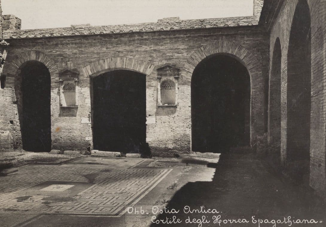 Ostia Antica Roman Italian Town Real Photo Postcard
