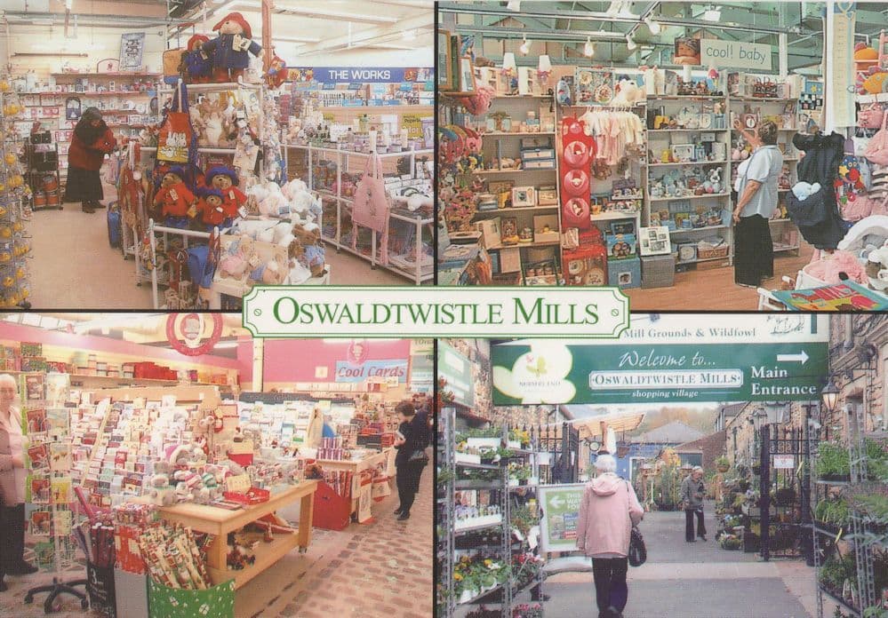 Oswaldtwistle Mills Accrington Shopping Centre Lancashire Postcard