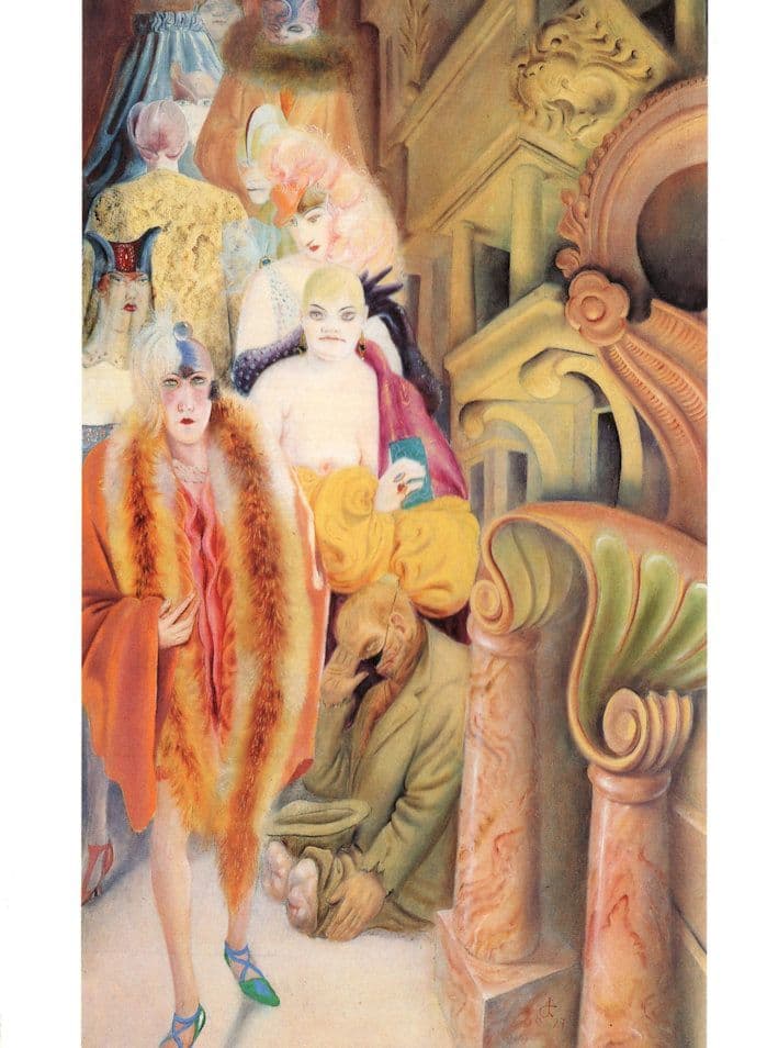 Otto Dix 1928 Mischtechnik Auf Holz Stuttgart Painting Postcard