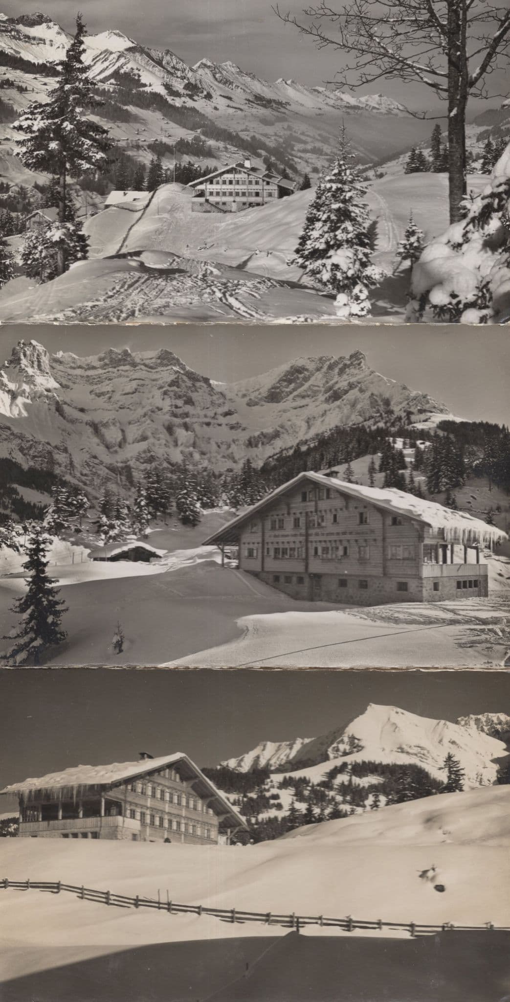 Our Chalet International Des Eclaireuses Adelboden 3x Swiss Postcard s