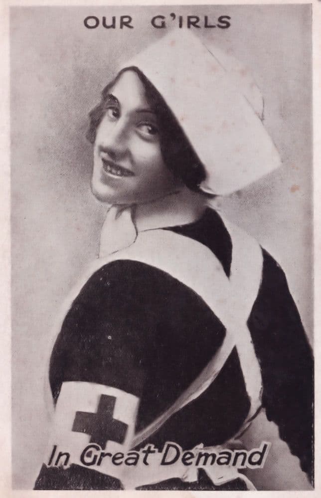 Our Red Cross Nurse Girls In Great Demand Antique Postcard