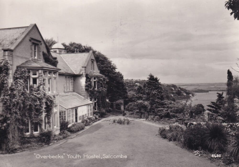 Overbecks Youth Hostel Salcombe Devon Real Photo Postcard