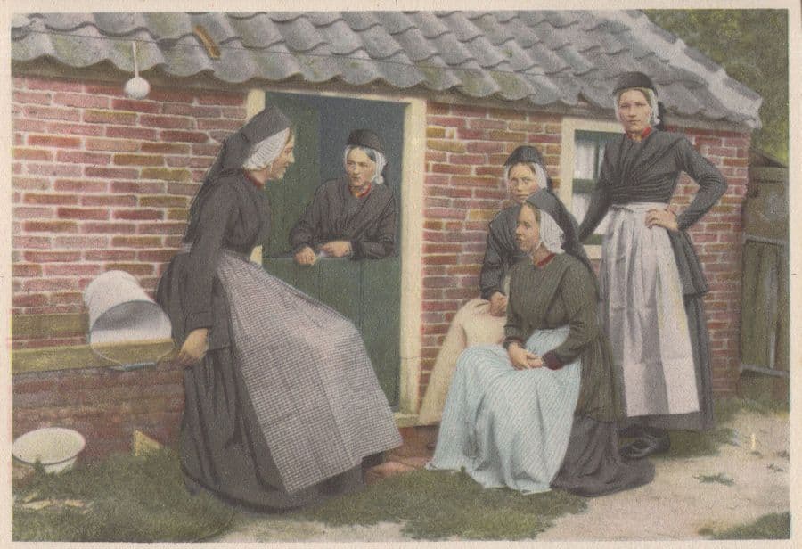 Overjssel Twente Region Costume Fashion Dutch Postcard