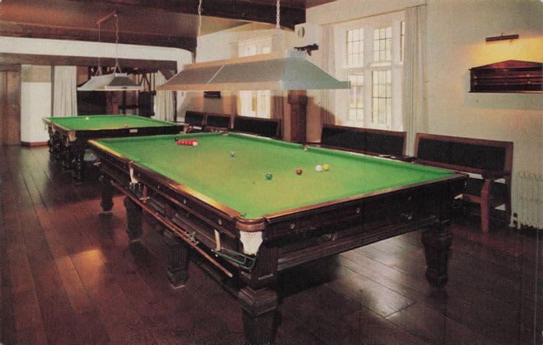 Overstrand Hall Snooker Table Cromer Norfolk 1960s Postcard