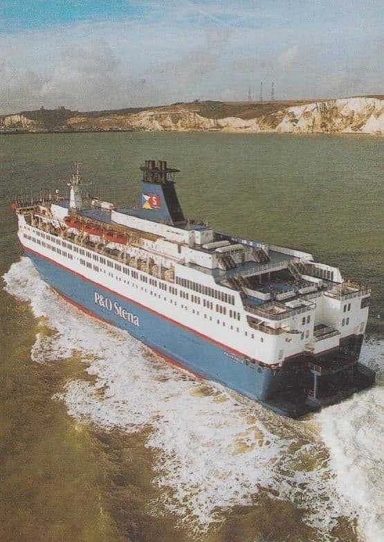 P&OSL Provence P&O Stena Dover Calais Ferry Rare Postcard