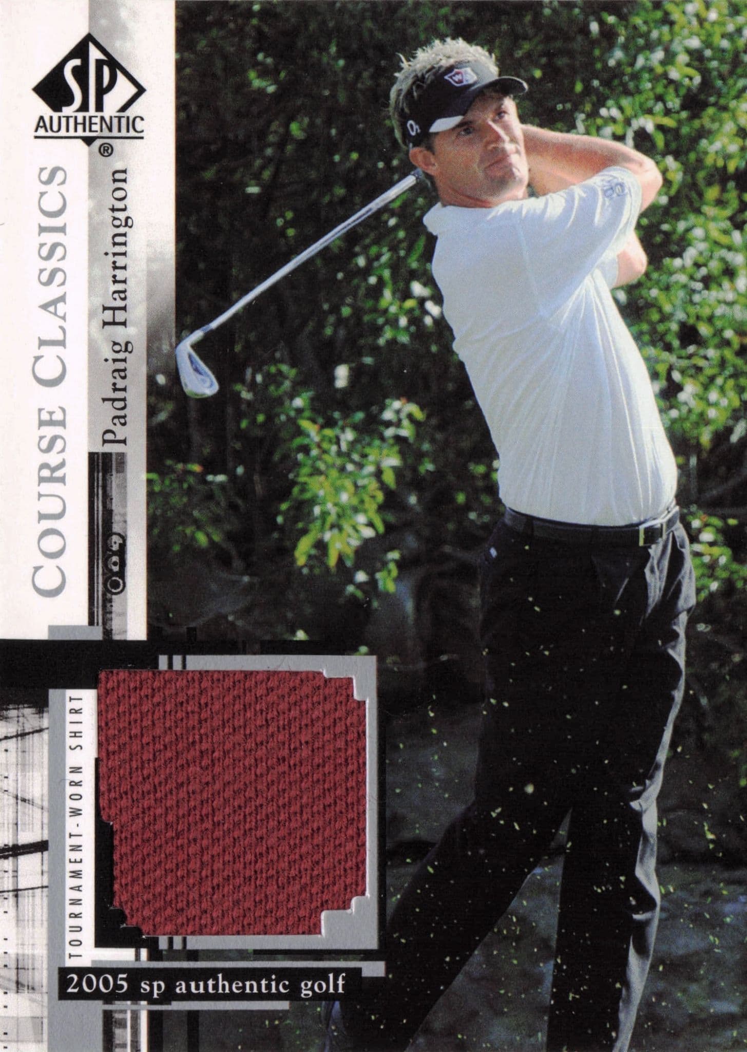 Padraig Harrington Course Classics 2005 Golf SP Upper Deck Worn Shirt Card