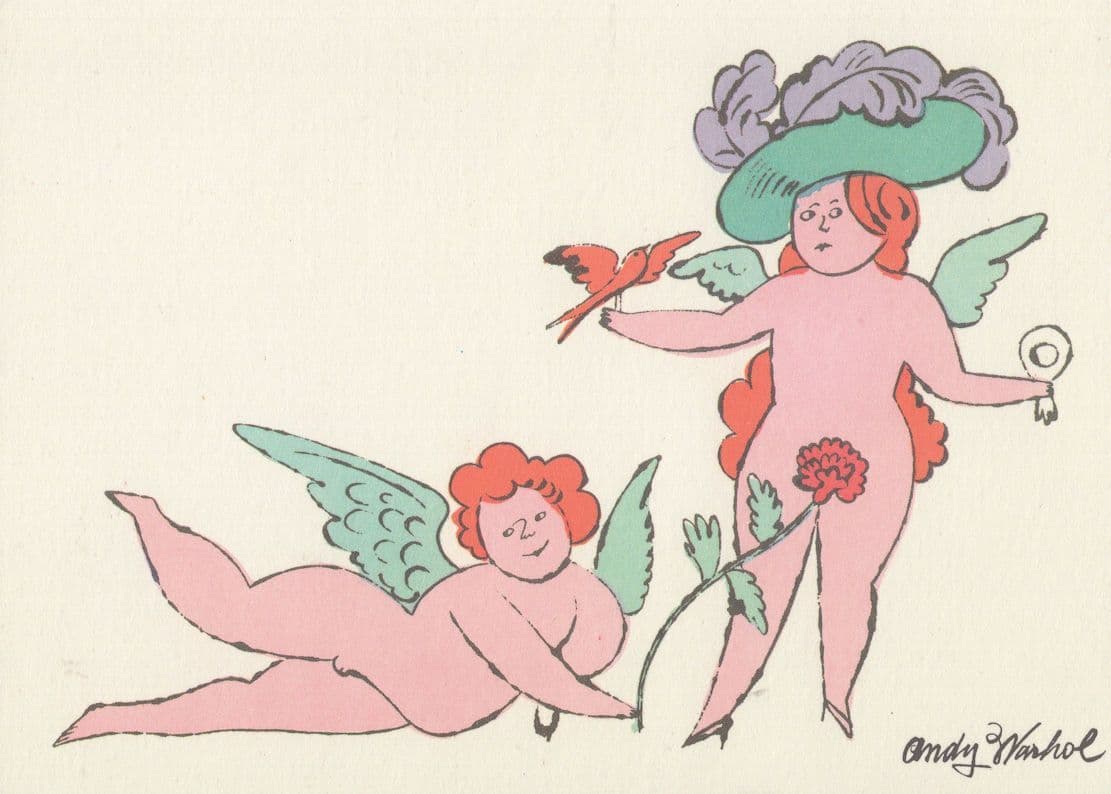 Page From The Bottom Of My Garden Andy Warhol Painting Postcard
