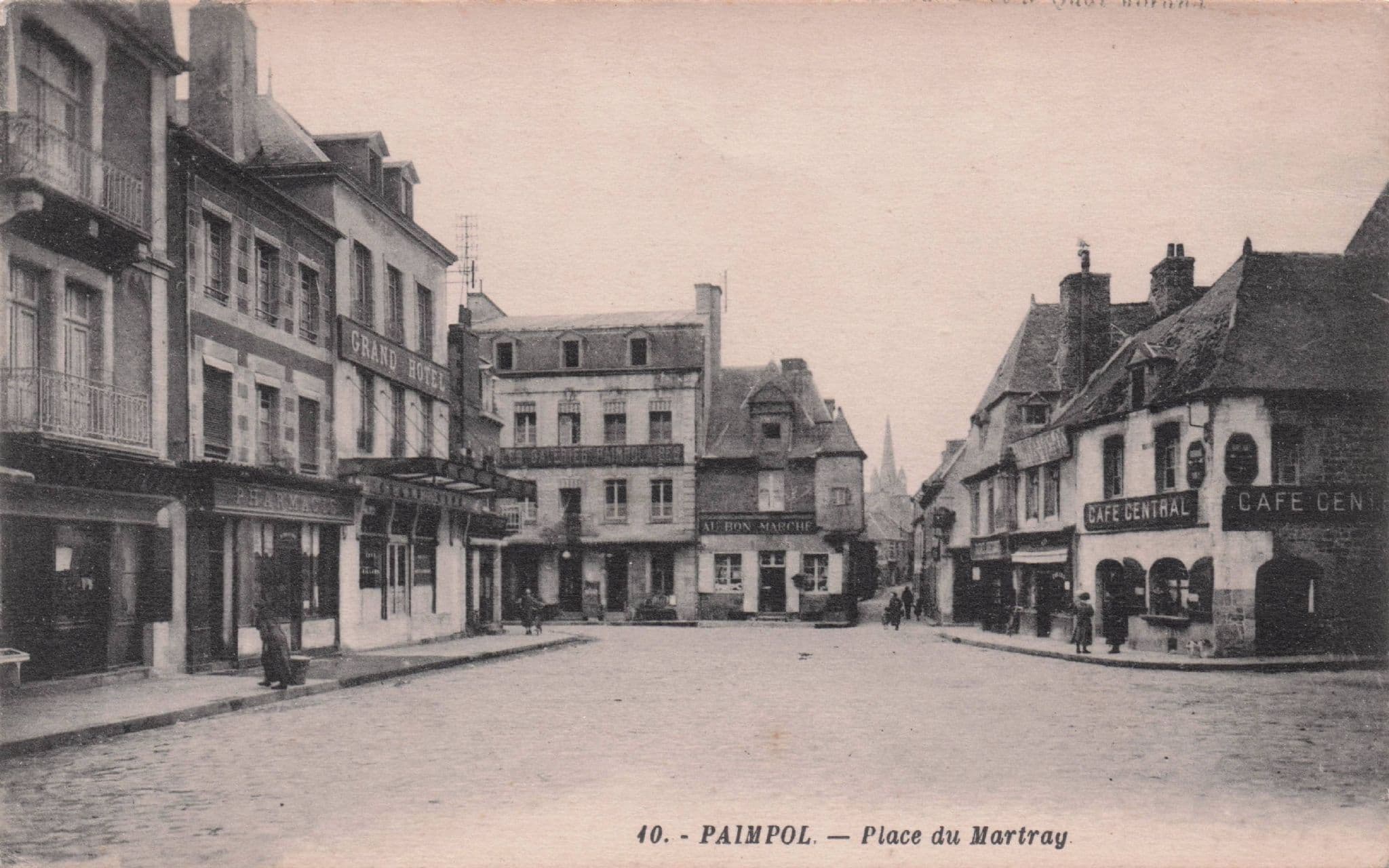 Paimpol Place Du Martray Antique French Postcard