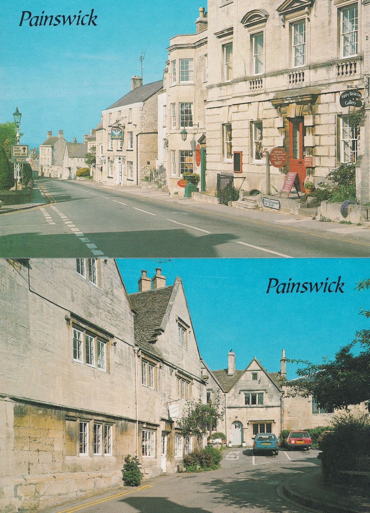 Painswick Fiery Beacon Gallery Gloucester 2x Postcard s