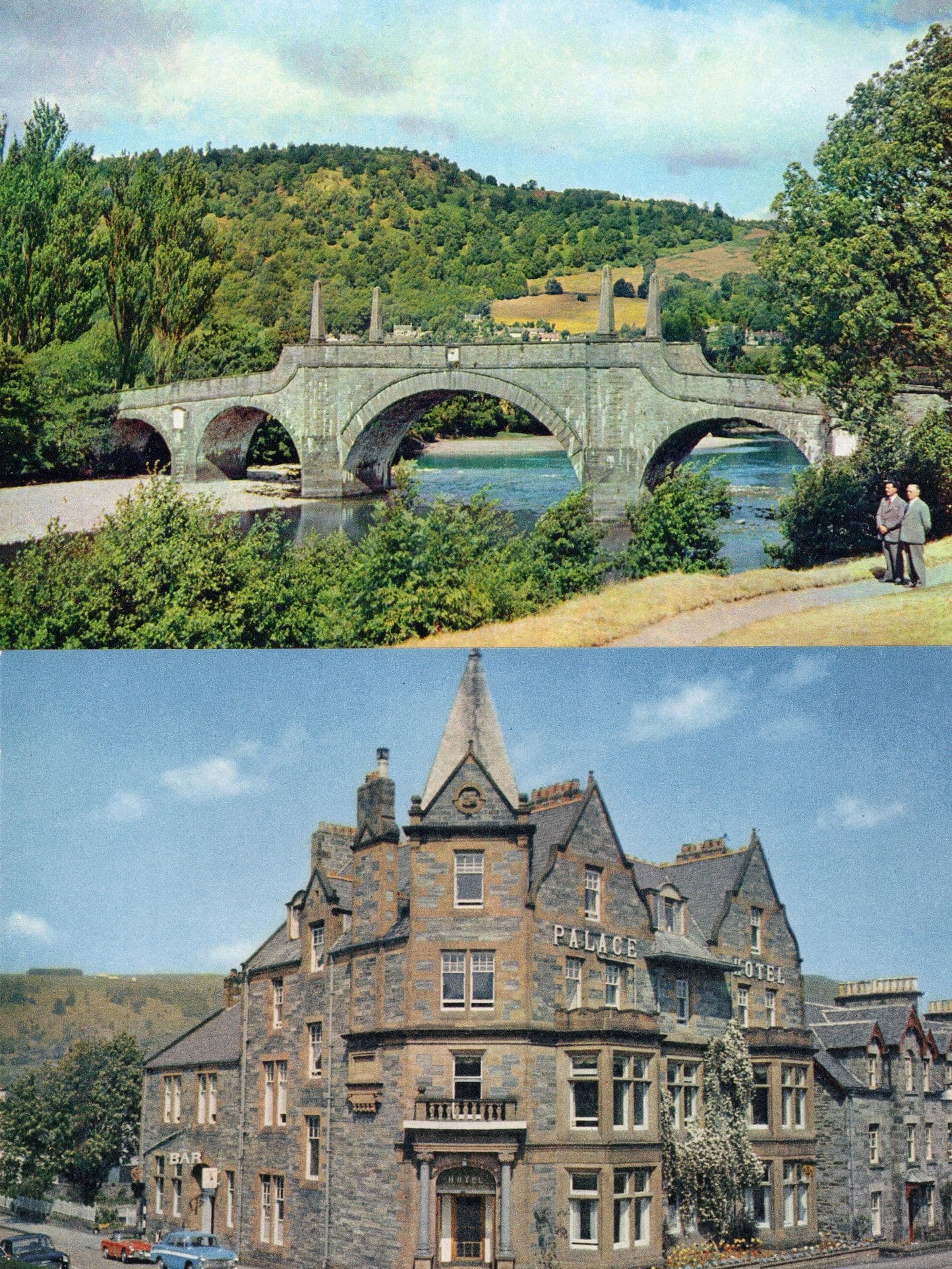 Palace Hotel Aberfeldy Perth Scottish 1970s 2x Postcard