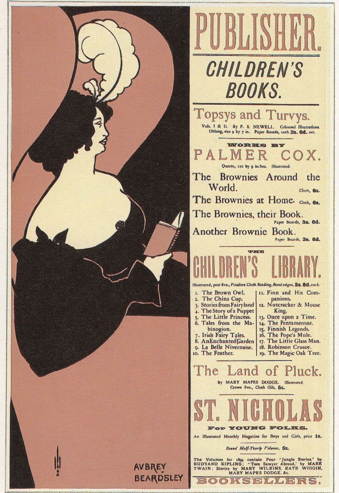 Palmer Victorian Childrens Book Publisher Advertising Postcard
