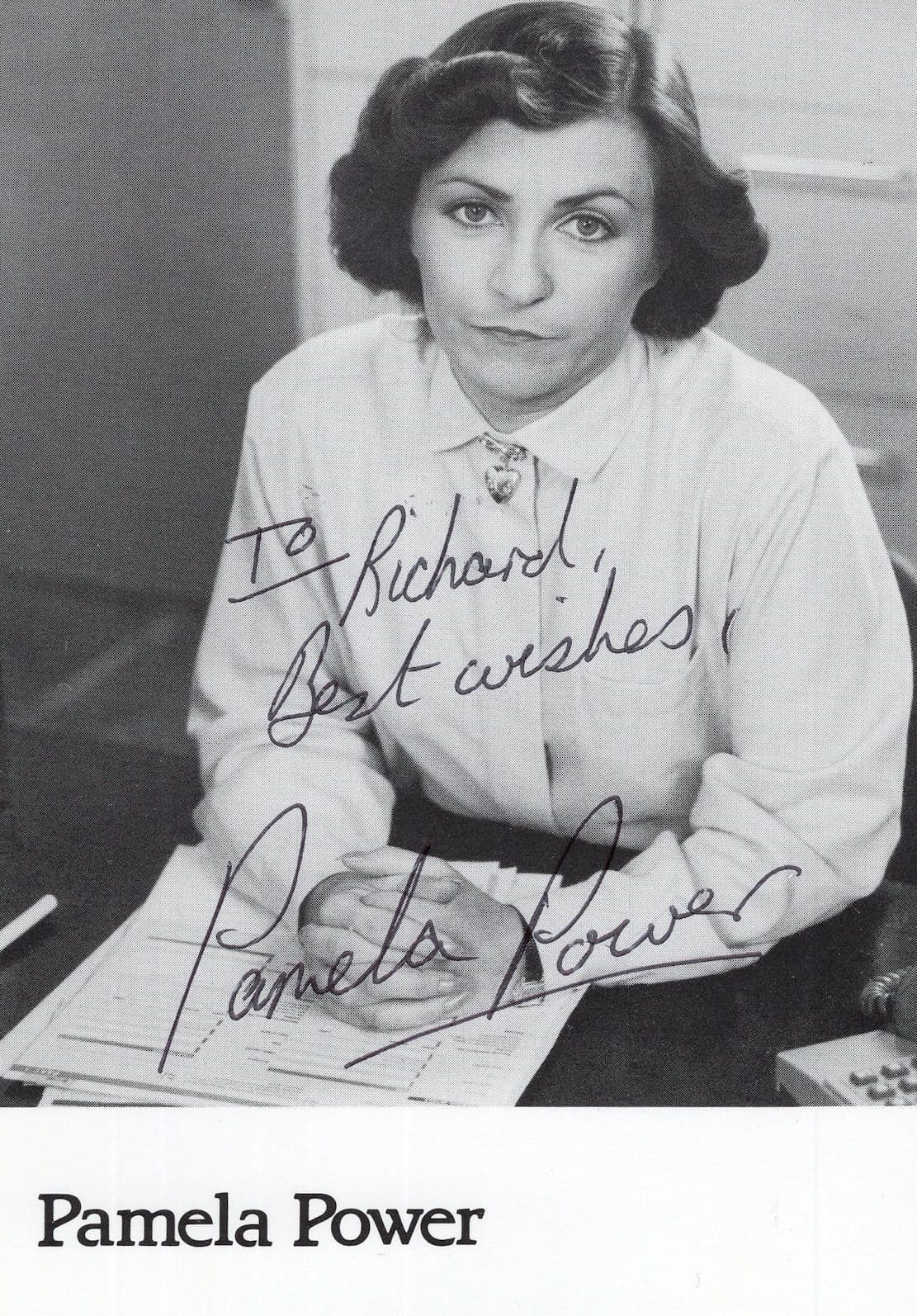 Pamela Power New Tricks 1984 Ridley Scott Film Editor Hand Signed Photo