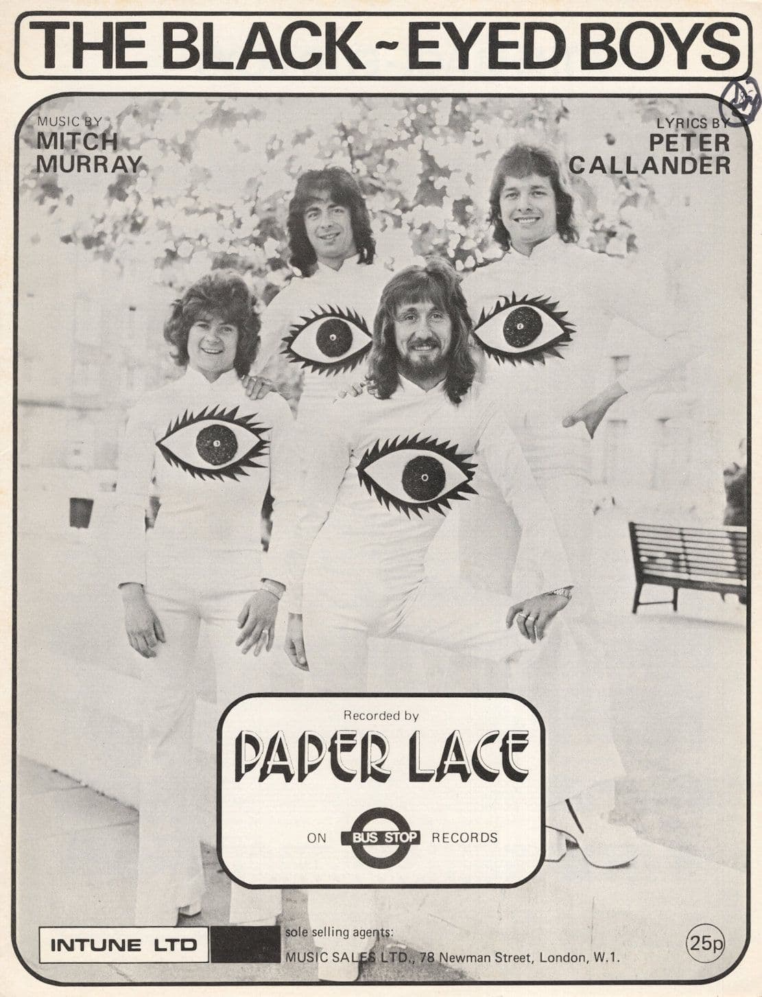 Paper Lace The Black Eyed Boys Sheet Music