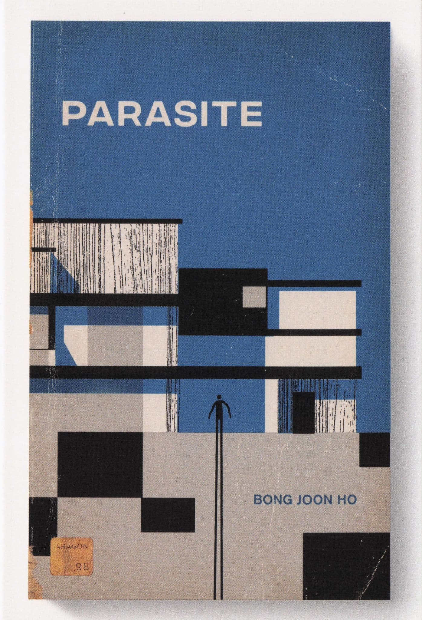 Parasite South Korean Black Comedy Film Movie As Rare Old Book Cover Postcard