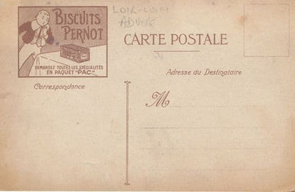 Paris French Biscuits Tin Of Confectionary Pernot Antique Advertising Postcard