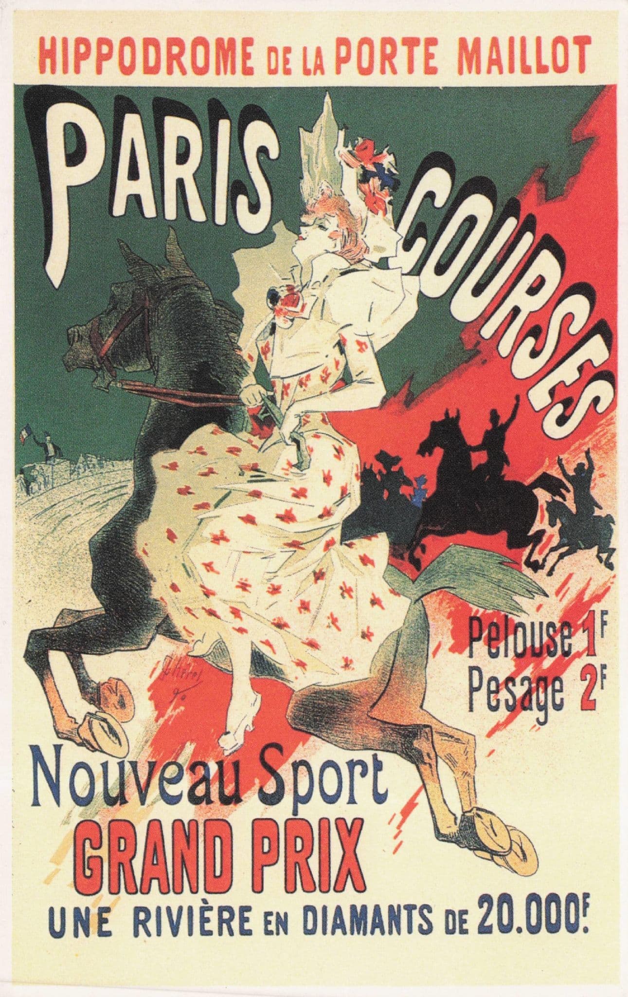 Paris Hippdrome De La Porte Maillot French Advertising Postcard