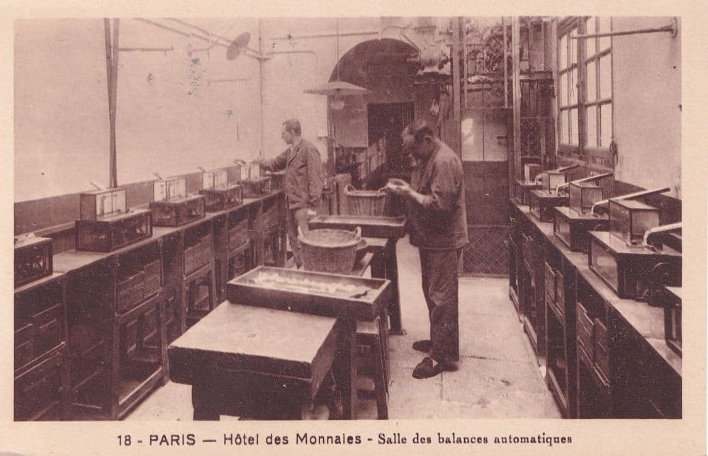 Paris Hotel des Monnales Salle De Balances French Old Postcard