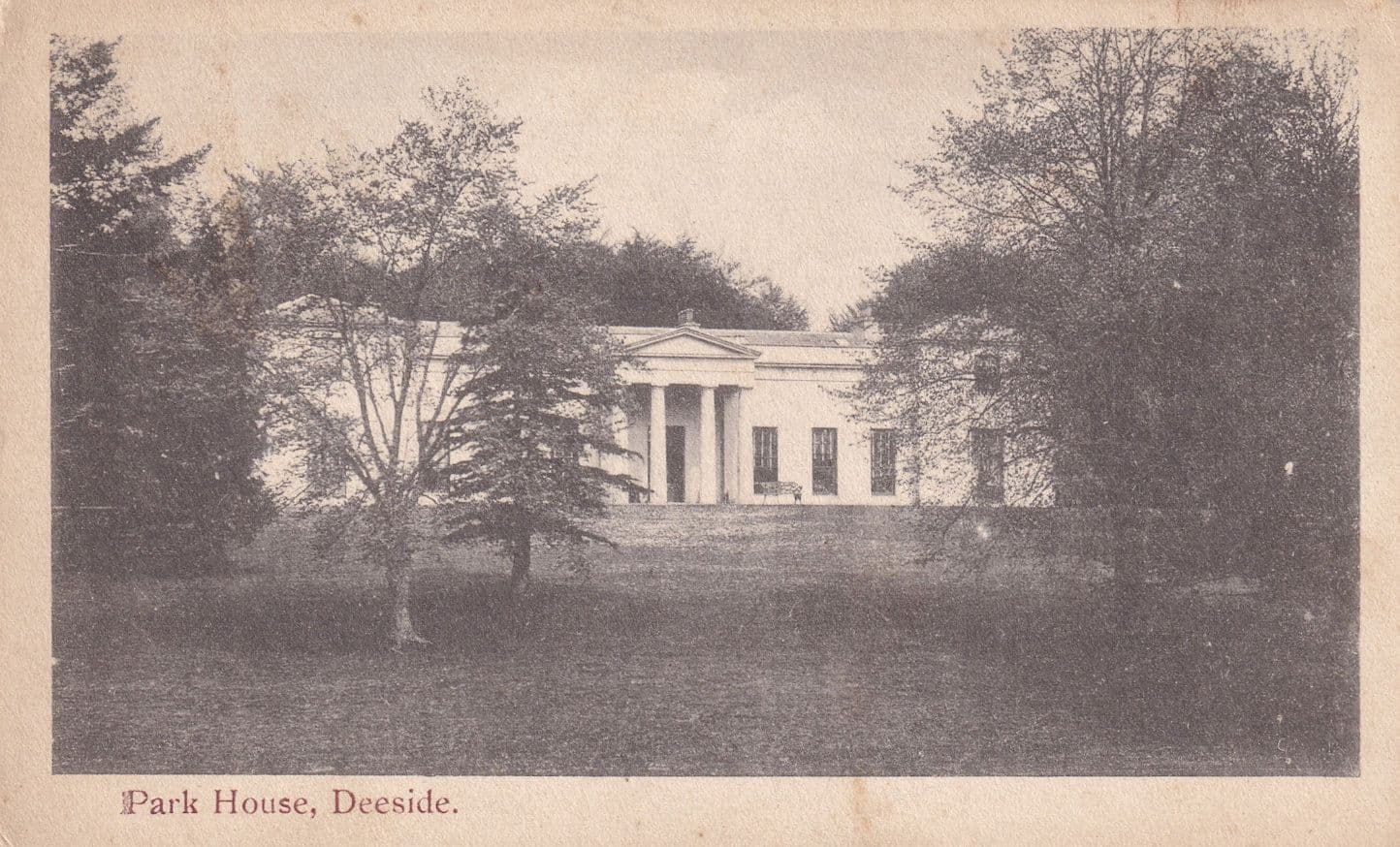 Park House Deeside Antique Scottish Postcard