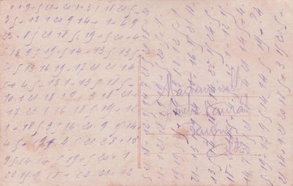 Passionate Eyes Erotic French Lovers Secret Code Old Romance Postcard