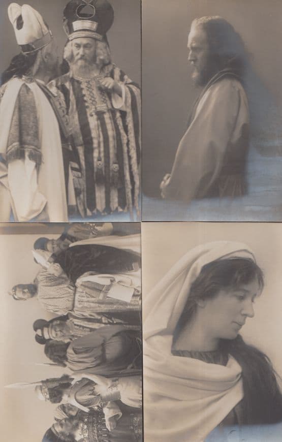 Passionsspiel Oberammergau 1910 Antique 4x Vintage Postcard s