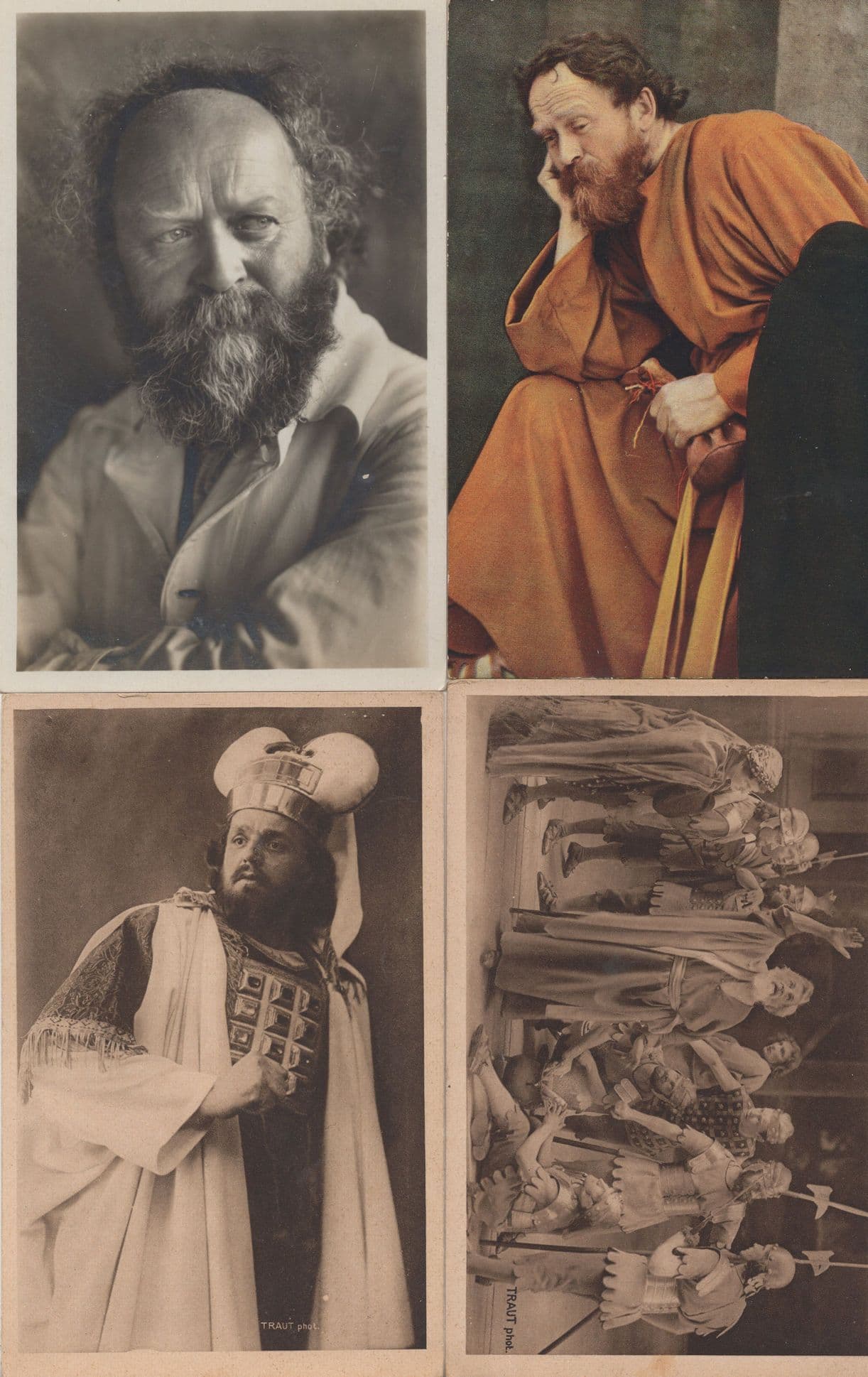 Passionsspiele Oberammergau German Play 4x Actor Postcard s